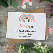 Load image into Gallery viewer, Good Luck At University Rainbow Card-2-The Persnickety Co