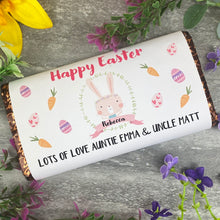Load image into Gallery viewer, Personalised Happy Easter Chocolate Bar