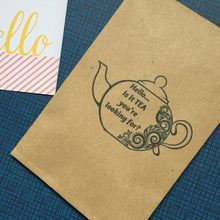 Load image into Gallery viewer, Hello ..is it TEA your looking for? Mini Kraft Envelope with Tea Bag-2-The Persnickety Co