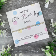 Load image into Gallery viewer, Happy 18th Birthday Beaded Bracelet-4-The Persnickety Co