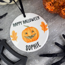 Load image into Gallery viewer, Happy Halloween Pumpkin Hanging Decoration