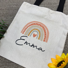 Load image into Gallery viewer, Personalised Rainbow Tote Bag