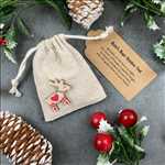 Load image into Gallery viewer, Nordic Heart Reindeer Food Bag, Reindeer, Christmas, Christmas Eve Gift, Rudolph Food