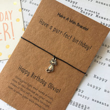 Load image into Gallery viewer, Have A Purr-fect Birthday Wish Bracelet-3-The Persnickety Co