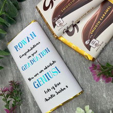 Load image into Gallery viewer, Exam Congratulations - Graduation Chocolate Bar - Blue