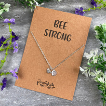 Load image into Gallery viewer, Bee Strong Necklace-6-The Persnickety Co