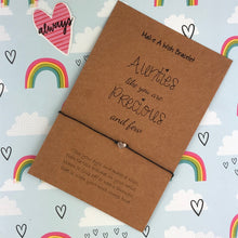 Load image into Gallery viewer, Aunties Like You Are Precious And Few - Wish Bracelet-The Persnickety Co