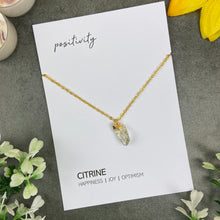 Load image into Gallery viewer, Dainty Crystal Necklace - Citrine