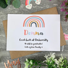 Load image into Gallery viewer, Good Luck At University Rainbow Card-6-The Persnickety Co