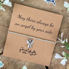 Load image into Gallery viewer, May There Always Be An Angel By Your Side Beaded Bracelet-3-The Persnickety Co