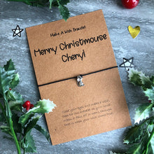 Load image into Gallery viewer, Merry Christmouse Wish Bracelet-The Persnickety Co