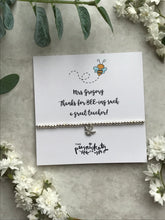 Load image into Gallery viewer, Beaded Charm Bracelet - Thanks For BEE-ing Such A Great Teacher / Teaching Assistant-5-The Persnickety Co