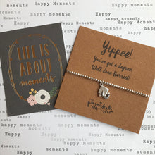 Load image into Gallery viewer, Beaded Charm Bracelet - Yippee! You've Got A Degree!-The Persnickety Co