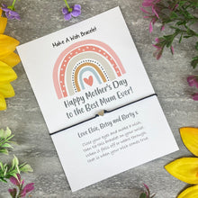 Load image into Gallery viewer, Happy Mother's Day To The Best Mum Ever Wish Bracelet