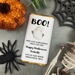 Boo! Have I Got A Halloween Treat For You - Personalised Chocolate Bar