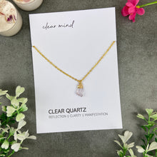 Load image into Gallery viewer, Dainty Crystal Necklace - Clear Quartz