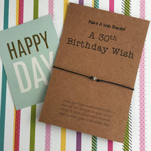 Load image into Gallery viewer, A 30th Birthday Wish -Star-4-The Persnickety Co
