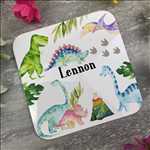 Load image into Gallery viewer, Dinosaur Enamel Mug, Placemat and Coaster