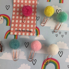 Load image into Gallery viewer, Pom Pom PaperClip-4-The Persnickety Co