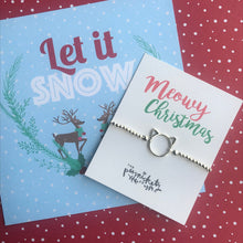 Load image into Gallery viewer, Meowy Christmas Beaded Bracelet-3-The Persnickety Co