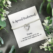 Load image into Gallery viewer, For A Special Bridesmaid Beaded Charm Bracelet-4-The Persnickety Co