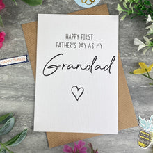 Load image into Gallery viewer, Happy First Fathers Day As My Grandad Card