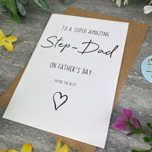 Load image into Gallery viewer, Super Amazing Step-Dad Father's Day Card