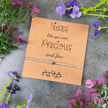 Load image into Gallery viewer, Nieces Like You Are Precious And Few Beaded Bracelet-The Persnickety Co