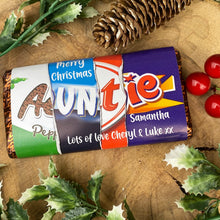 Load image into Gallery viewer, Personalised Christmas Auntie Chocolate Bar-3-The Persnickety Co
