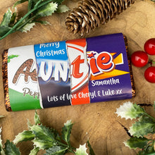 Load image into Gallery viewer, Personalised Christmas Auntie Chocolate Bar-3-The Persnickety Co