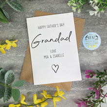 Load image into Gallery viewer, Personalised Happy Father's Day Grandad Card