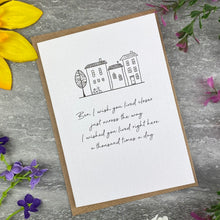 Load image into Gallery viewer, I Wish You Lived Closer Personalised Card