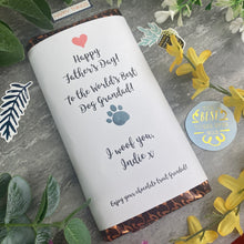 Load image into Gallery viewer, Best Dog Grandad Father's Day Personalised Chocolate Bar