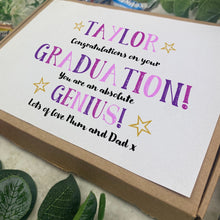 Load image into Gallery viewer, Exam Congratulations - Graduation Chocolate Box - Purple
