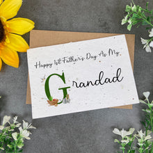 Load image into Gallery viewer, Happy First Father's Day - Gardening Plantable Seed Card-The Persnickety Co
