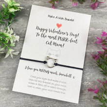 Load image into Gallery viewer, Happy Valentines Purr-Fect Cat Mum - Wish Bracelet-The Persnickety Co