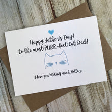 Load image into Gallery viewer, Happy Father's Day To A Purr-fect Cat Dad - Personalised-2-The Persnickety Co