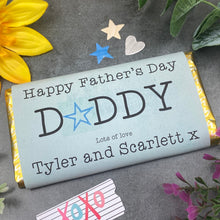 Load image into Gallery viewer, Happy Father's Day Daddy Personalised Chocolate Bar