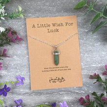 Load image into Gallery viewer, Crystal Necklace  - A Little Wish For Luck