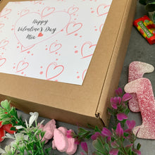 Load image into Gallery viewer, Personalised Heart Valentines Day Sweet Box