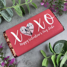 Load image into Gallery viewer, Personalised Love Heart Valentines Day Chocolate Bar