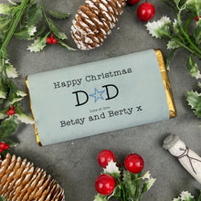 Load image into Gallery viewer, Happy Christmas Dad Chocolate Bar-The Persnickety Co