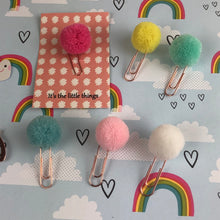Load image into Gallery viewer, Pom Pom PaperClip-6-The Persnickety Co