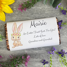 Load image into Gallery viewer, Personalised Easter Bunny Chocolate Bar