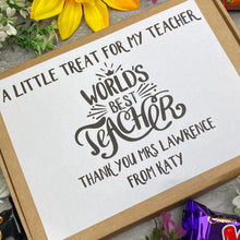 Load image into Gallery viewer, World's Best Teacher - Chocolate Box-2-The Persnickety Co