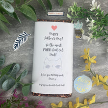 Load image into Gallery viewer, Purrfect Cat Dad Father's Day Chocolate Bar