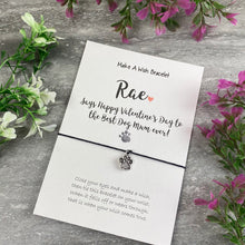 Load image into Gallery viewer, Personalised Valentine's Best Dog Mum Wish Bracelet-5-The Persnickety Co