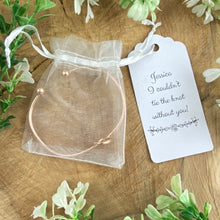 Load image into Gallery viewer, I Couldn't Tie The Knot Without You Knot Bangle-The Persnickety Co