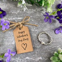 Load image into Gallery viewer, Happy Valentine's Day Stretch Ring-The Persnickety Co