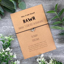 Load image into Gallery viewer, RAWR- Dinosaur Wish Bracelet-2-The Persnickety Co